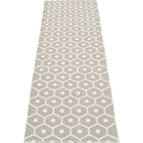 Pappelina Honey Woven Plastic Washable Rug With Double Folded Hemmed Edge