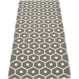 Pappelina Honey Woven Plastic Washable Rug With Double Folded Hemmed Edge