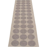 Pappelina Hugo Woven Plastic Washable Rug With Double Folded Hemmed Edge