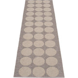 Pappelina Hugo Woven Plastic Washable Rug With Double Folded Hemmed Edge