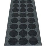 Pappelina Hugo Woven Plastic Washable Rug With Double Folded Hemmed Edge