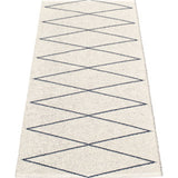 Pappelina Max Woven Plastic Washable Rug With Double Folded Hemmed Edge