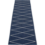 Pappelina Max Woven Plastic Washable Rug With Double Folded Hemmed Edge