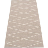 Pappelina Max Woven Plastic Washable Rug With Double Folded Hemmed Edge
