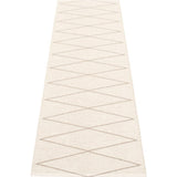 Pappelina Max Woven Plastic Washable Rug With Double Folded Hemmed Edge