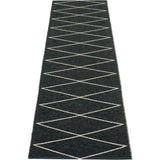Pappelina Max Woven Plastic Washable Rug With Double Folded Hemmed Edge