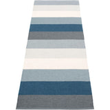Pappelina Molly Woven Plastic Washable Rug With Double Folded Hemmed Edge