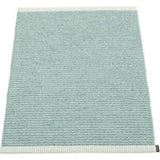 Pappelina Mono Woven Plastic Washable Rug With Double Folded Hemmed Edge