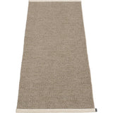 Pappelina Mono Woven Plastic Washable Rug With Double Folded Hemmed Edge