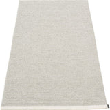 Pappelina Mono Woven Plastic Washable Rug With Double Folded Hemmed Edge