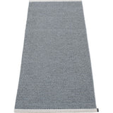Pappelina Mono Woven Plastic Washable Rug With Double Folded Hemmed Edge