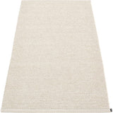 Pappelina Mono Woven Plastic Washable Rug With Double Folded Hemmed Edge