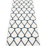 Pappelina Otis Woven Plastic Washable Rug With Double Folded Hemmed Edge