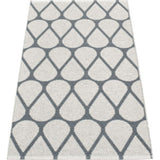 Pappelina Otis Woven Plastic Washable Rug With Double Folded Hemmed Edge