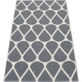 Pappelina Otis Woven Plastic Washable Rug With Double Folded Hemmed Edge