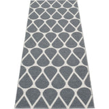 Pappelina Otis Woven Plastic Washable Rug With Double Folded Hemmed Edge