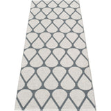 Pappelina Otis Woven Plastic Washable Rug With Double Folded Hemmed Edge