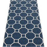 Pappelina Rakel Woven Plastic Washable Rug With Double Folded Hemmed Edge