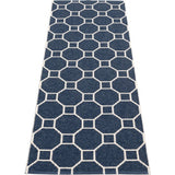 Pappelina Rakel Woven Plastic Washable Rug With Double Folded Hemmed Edge