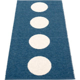 Pappelina Vera Woven Plastic Washable Rug With Double Folded Hemmed Edge