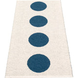 Pappelina Vera Woven Plastic Washable Rug With Double Folded Hemmed Edge