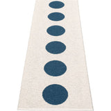 Pappelina Vera Woven Plastic Washable Rug With Double Folded Hemmed Edge