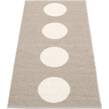 Pappelina Vera Woven Plastic Washable Rug With Double Folded Hemmed Edge