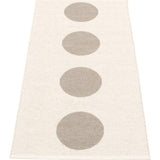 Pappelina Vera Woven Plastic Washable Rug With Double Folded Hemmed Edge