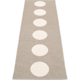 Pappelina Vera Woven Plastic Washable Rug With Double Folded Hemmed Edge