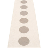 Pappelina Vera Woven Plastic Washable Rug With Double Folded Hemmed Edge