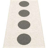 Pappelina Vera Woven Plastic Washable Rug With Double Folded Hemmed Edge