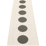 Pappelina Vera Woven Plastic Washable Rug With Double Folded Hemmed Edge