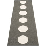 Pappelina Vera Woven Plastic Washable Rug With Double Folded Hemmed Edge