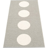 Pappelina Vera Woven Plastic Washable Rug With Double Folded Hemmed Edge