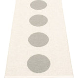 Pappelina Vera Woven Plastic Washable Rug With Double Folded Hemmed Edge