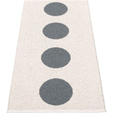 Pappelina Vera Woven Plastic Washable Rug With Double Folded Hemmed Edge