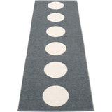 Pappelina Vera Woven Plastic Washable Rug With Double Folded Hemmed Edge