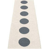 Pappelina Vera Woven Plastic Washable Rug With Double Folded Hemmed Edge