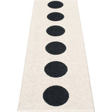Pappelina Vera Woven Plastic Washable Rug With Double Folded Hemmed Edge