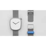 bulbul Pebble 06 Men's Watch | Matt Steel on Milanese Mesh