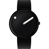 Rosendahl Picto 40mm Black Analog Watch | Black/Black Silicone RD-43361