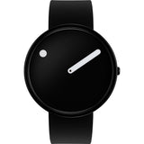 Rosendahl Picto 45mm Black Analog Watch | Black/Black Silicone RD-43362