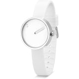 Rosendahl Picto 30mm White Analog Watch | Silver/White Silicone RD-43363