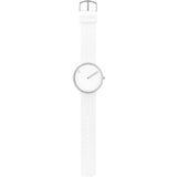 Rosendahl Picto 40mm White Analog Watch | Silver/White Silicone RD-43364