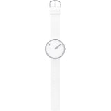 Rosendahl Picto 45mm White Analog Watch | Silver/White Silicone RD-43365