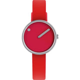 Rosendahl Picto 30mm Red Analog Watch | Silver/Red Silicone RD-43366