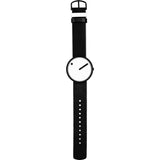 Rosendahl Picto 40mm White Analog Watch | Black/Black Leather RD-43379