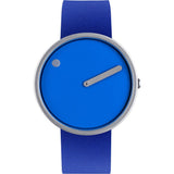 Picto 40mm Sky Blue Analog Watch | Stainless Steel/Blue Leather RD-43380