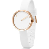 Rosendahl Picto 30mm White Analog Watch Rose Gold/White Silicone RD-43381