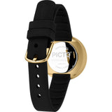 Picto 30mm Black Analog Watch | Gold/Black Silicone RD-43385